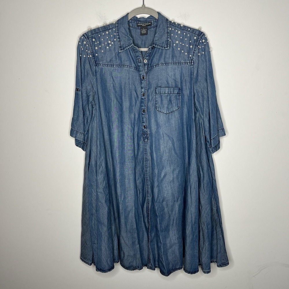 Chelsea & Theodore Blue Denim Dress